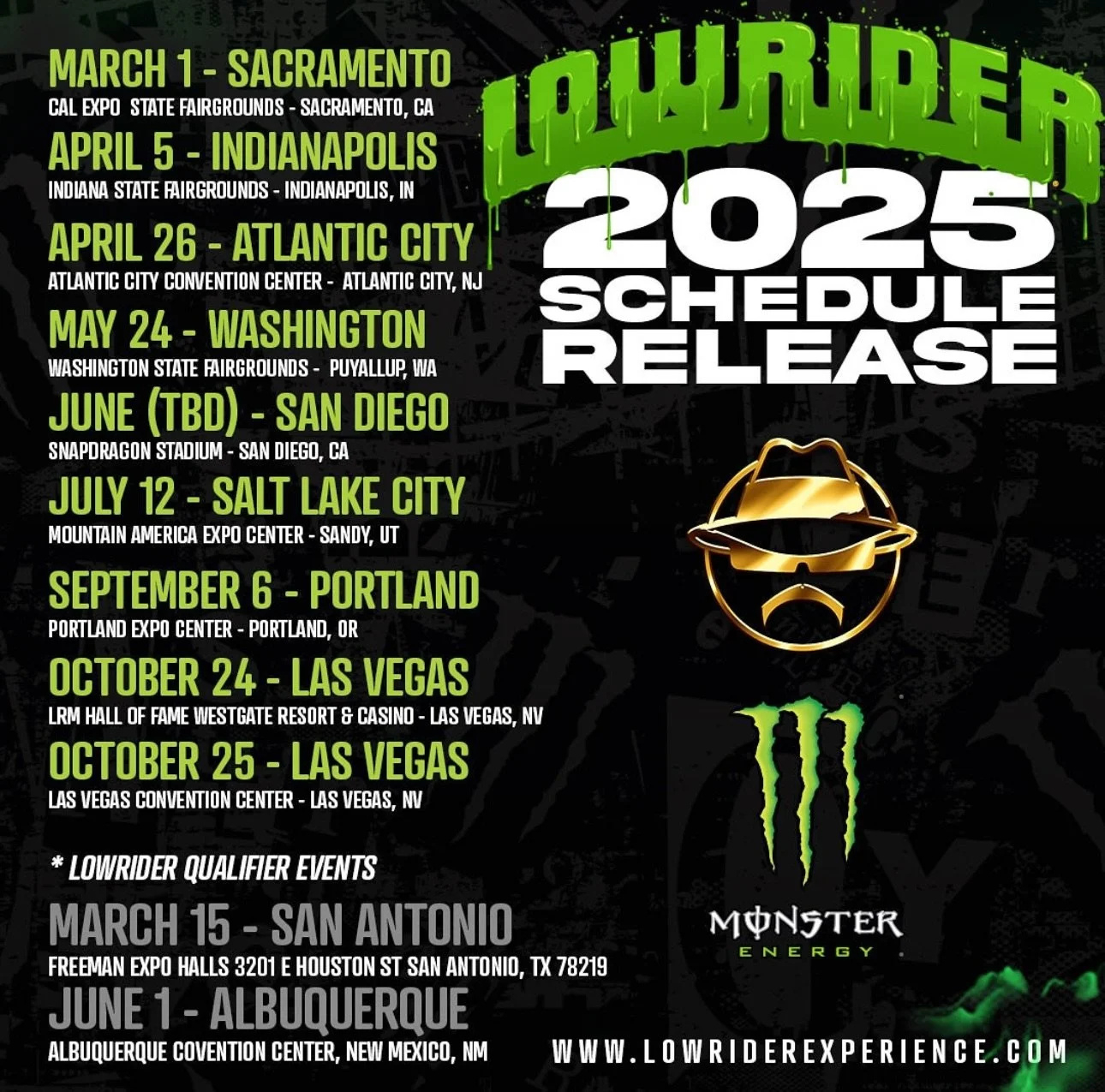 Las Vegas Lowrider Supershow 2025 Schedule Las Vegas October 24Th regarding Las Vegas Calendar October 2025
