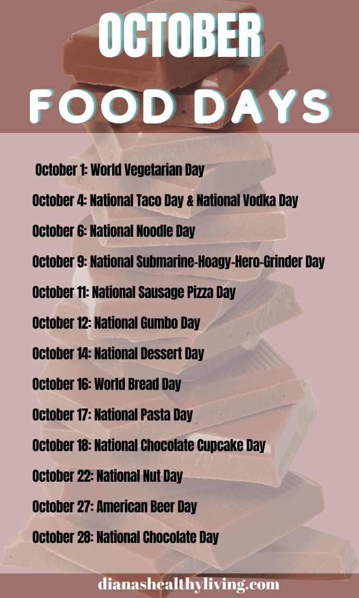 National Food Days &amp;amp; Food Holidays You Should Know | Diana&amp;#039;S with regard to October 12 National Day 2025