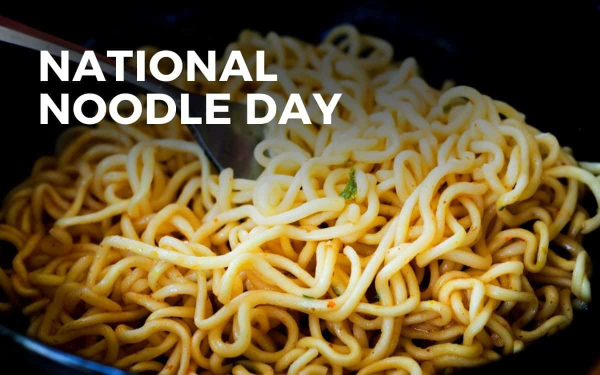 National Noodle Day - October 6, 2024 - Angie Gensler with October 6 Is National What Day 2025