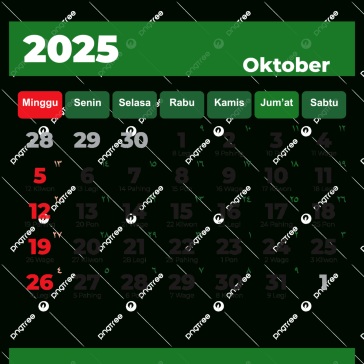 Spanish Calendar For October 2025