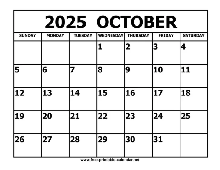 National Day Calendar For October 2025 National Day Calendar For October 2025