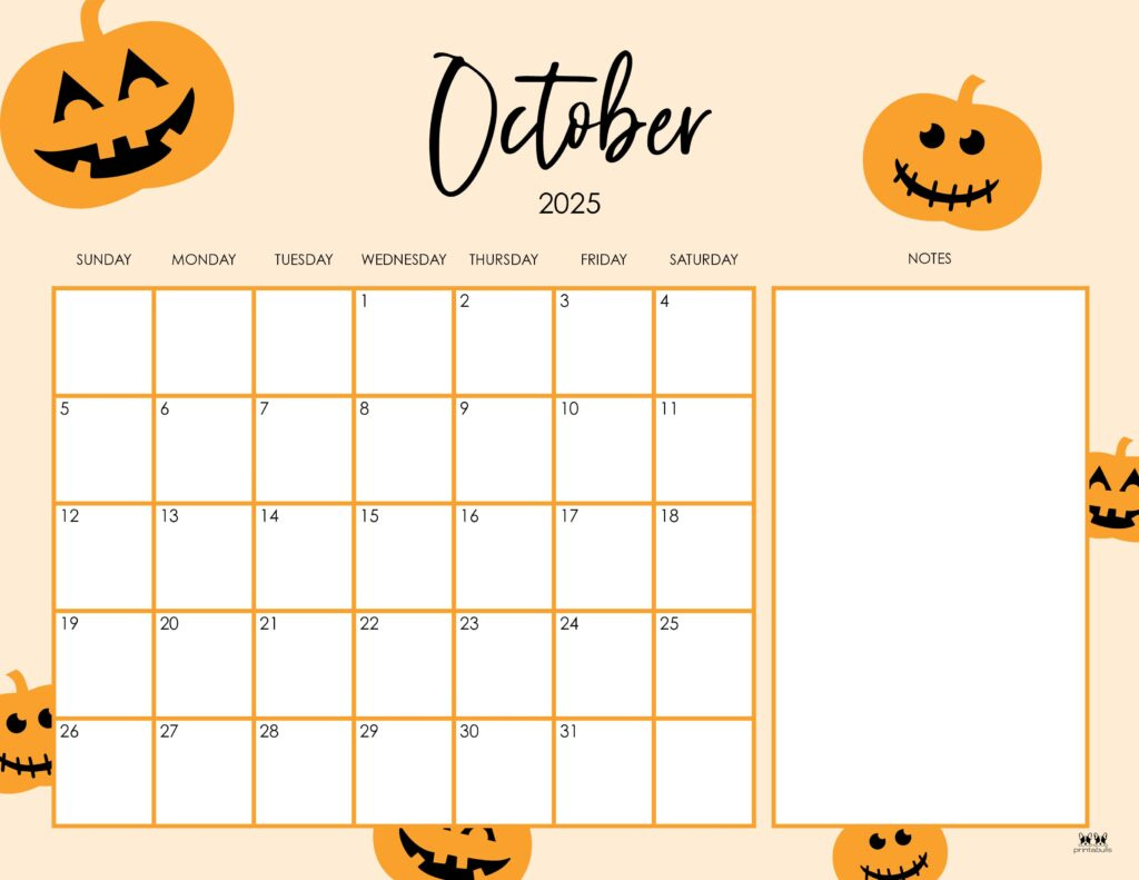 October 2025 Calendars - 107 Free Printables | Printabulls within Let Me See October Calendar 2025