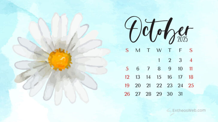 October 2025 Wallpaper Calendar