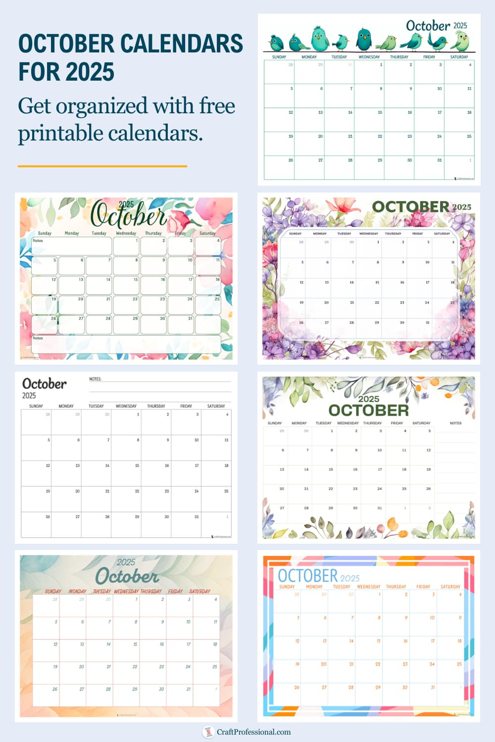 October Calendars - Plan Your Month With Our Free 2025 Printables! throughout October 2025 Calendar Weather