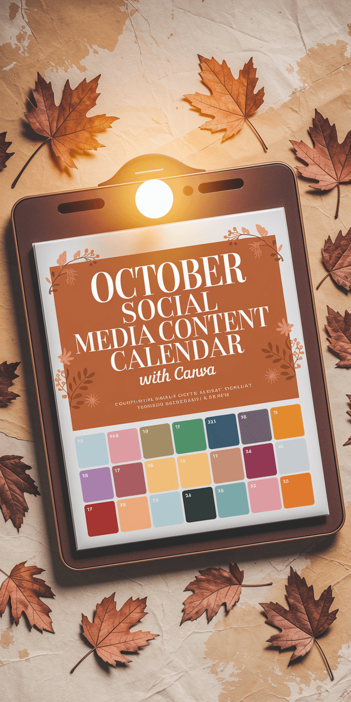 October Social Media Calendar 2025