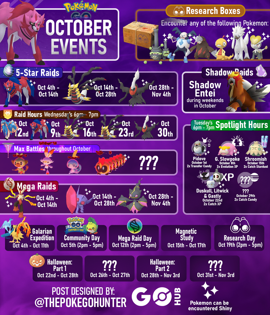 Pokémon Go October 2024 Events Guide | Pokémon Go Hub for Pokemon Go October Calendar 2025