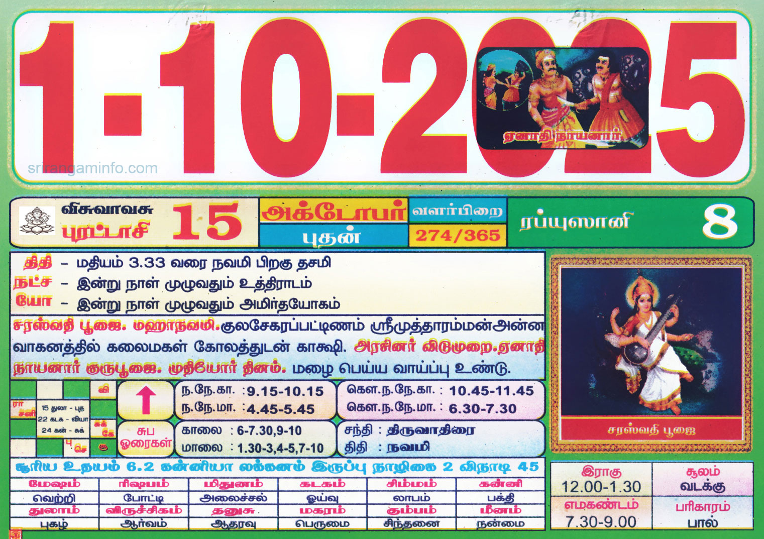 Tamil Monthly Calendar 2023, Tamil Calendar 2023 To 2009 with October 2025 Tamil Calendar