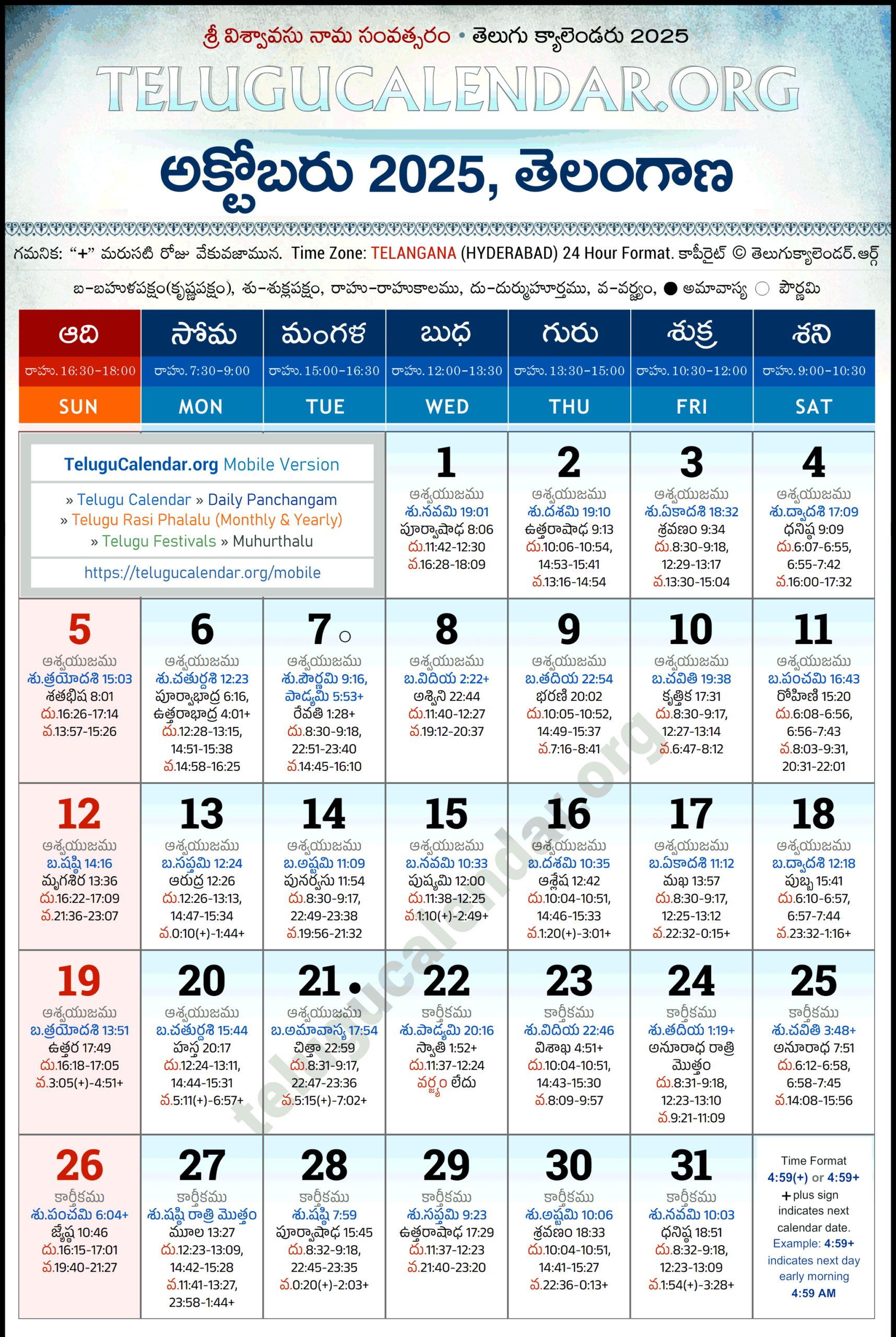 Telangana Telugu Calendar 2025 October Pdf Festivals in Chicago Telugu Calendar 2025 October