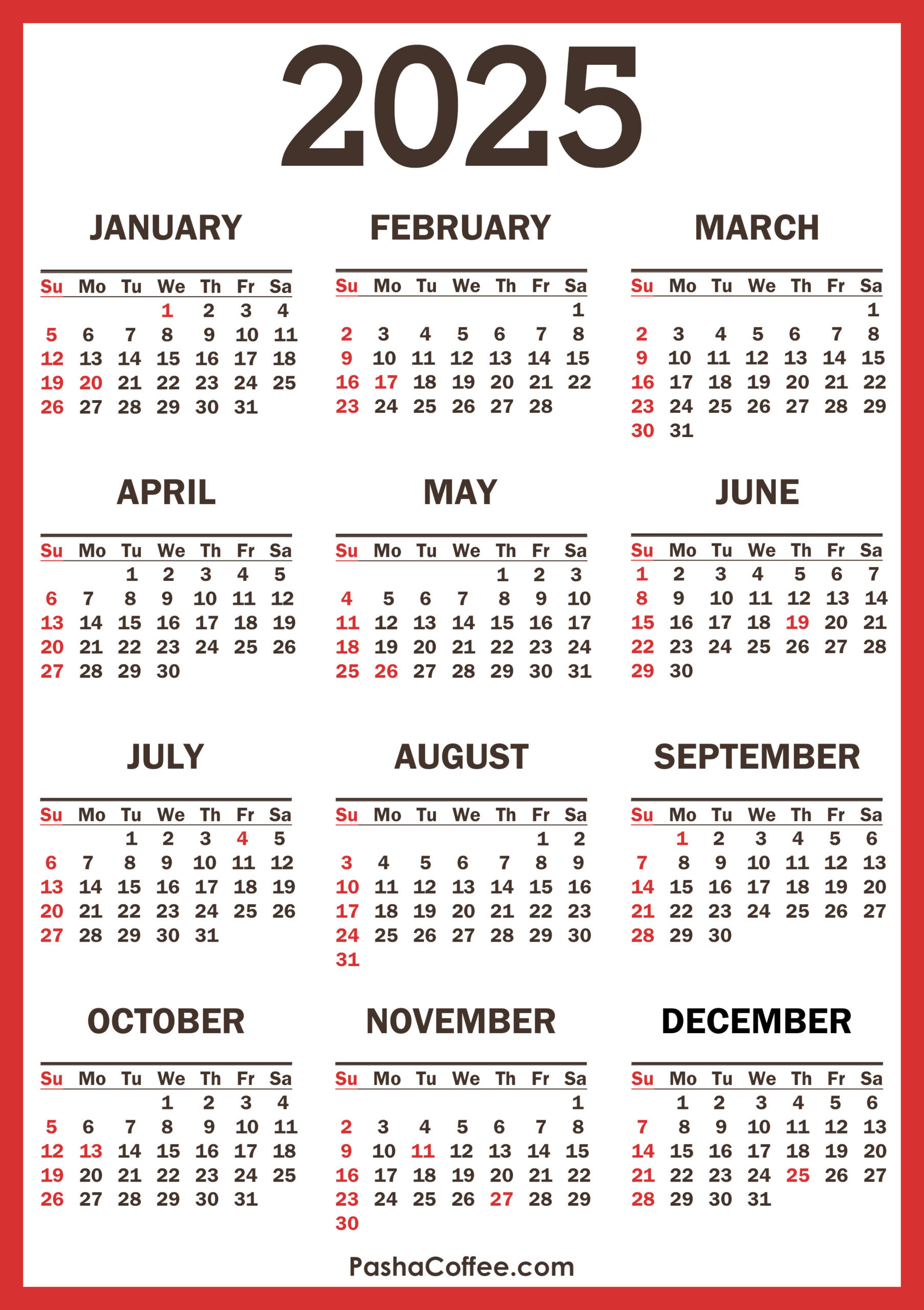 2025 Calendar With Holidays – Pashacoffee with November Calendar 2025 Sri Lanka
