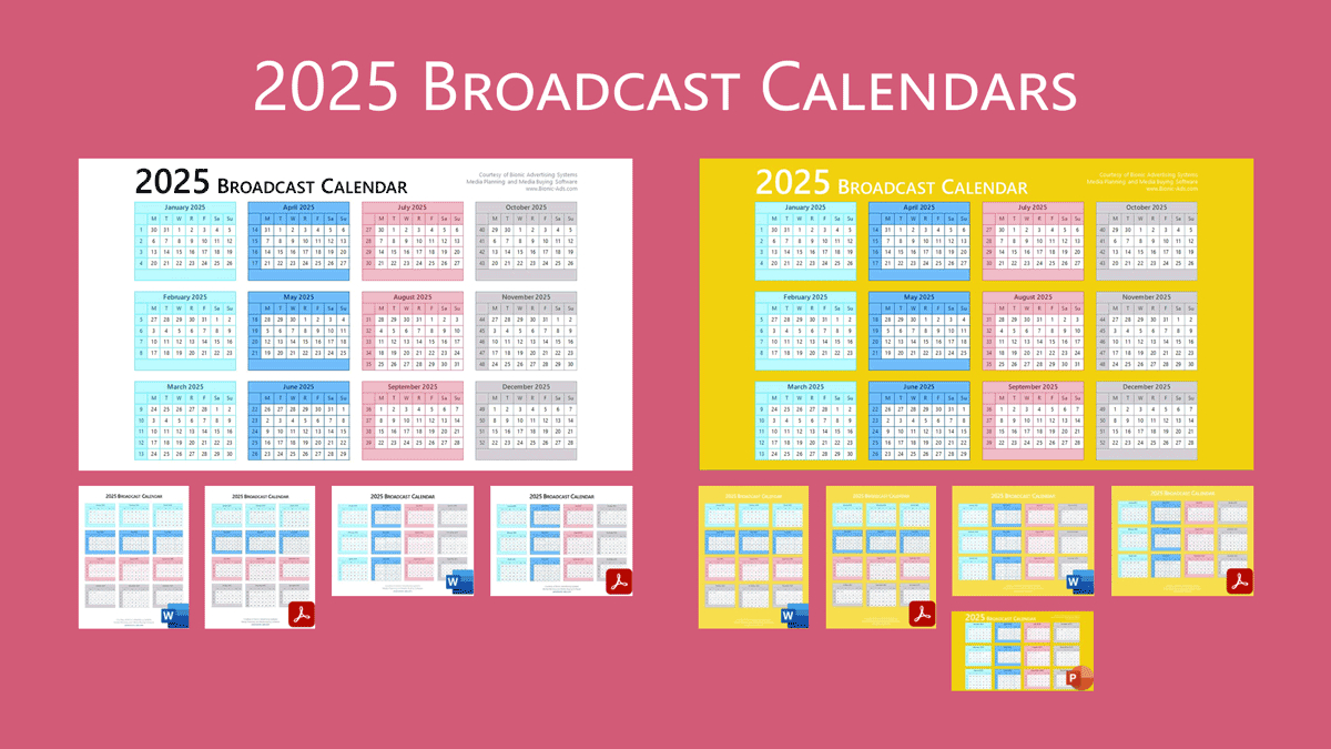 Broadcast Calendar 2025 – Free Downloads – Customizable for November 2025 Broadcast Calendar
