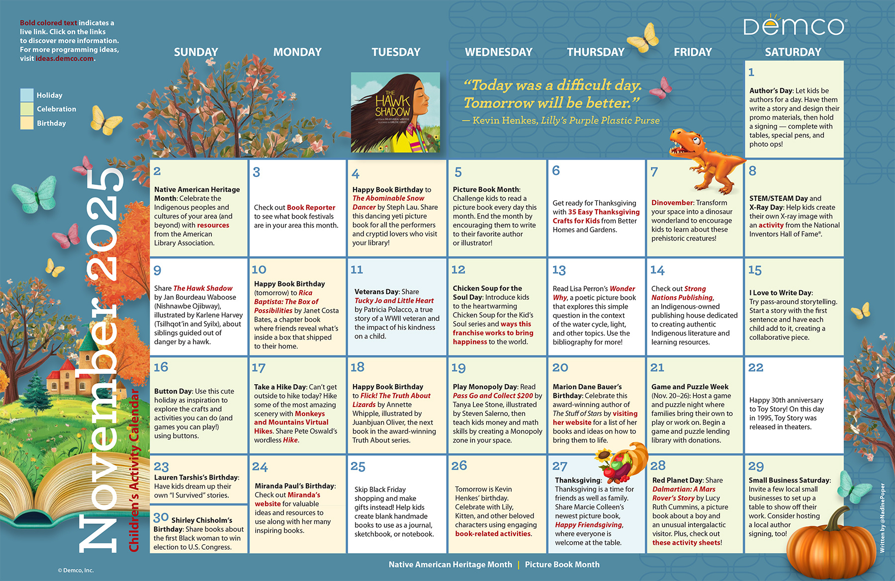 Children&amp;#039;S Activity Calendar: November 2025 inside November Calendar 2025 Ideas
