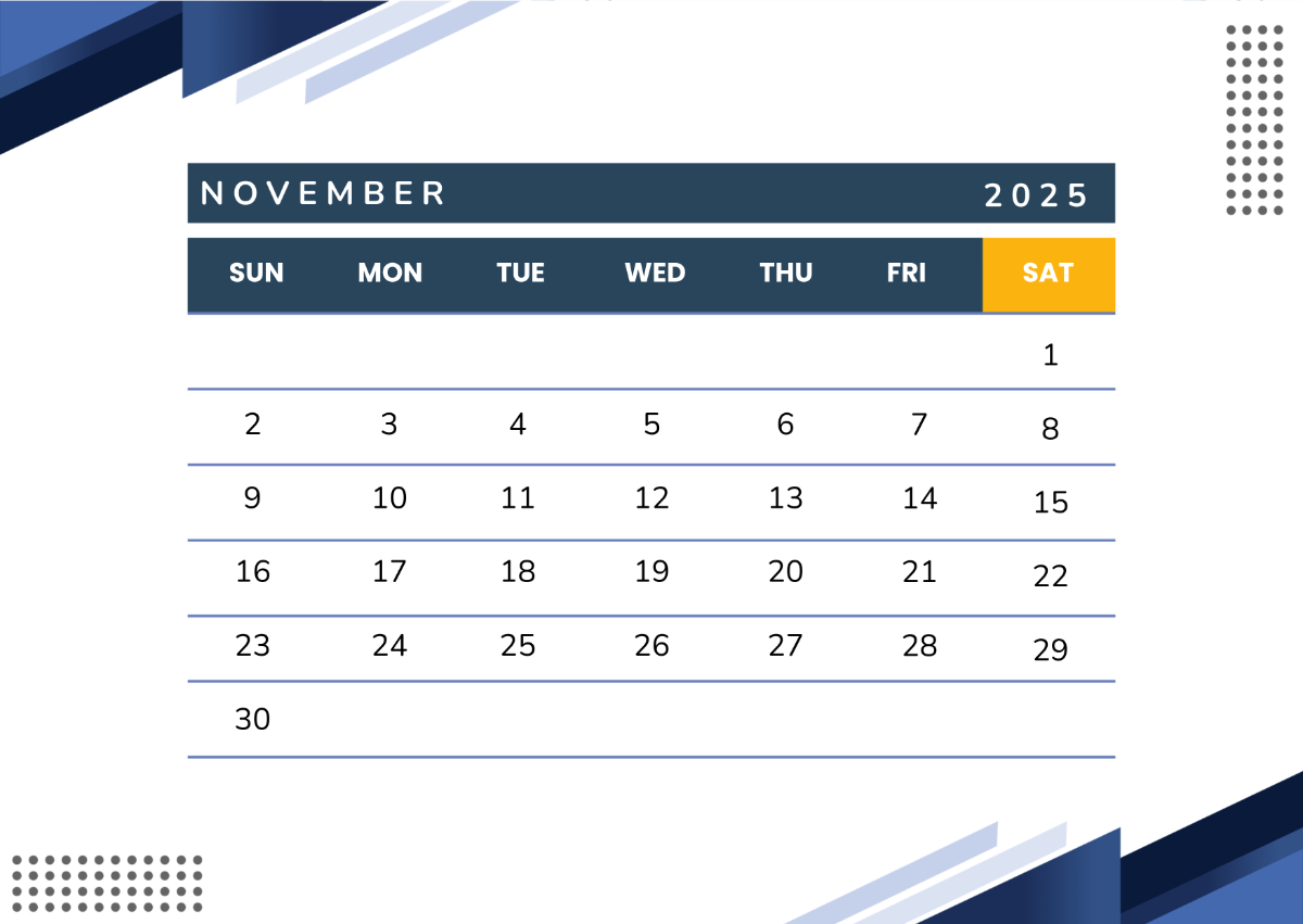 Free Professional November 2025 Desk Calendar Template To Edit Online throughout Google Sheets November 2025 Calendar
