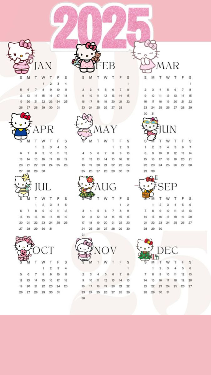 Hellokitty #Calendrier #2025 within November 2025 Calendar Hello Kitty