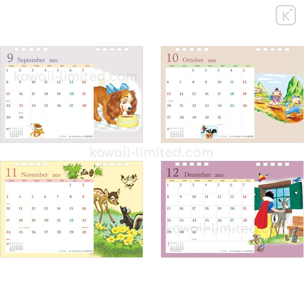 Japan Disney Desk Calendar - Bambi : 2025 throughout Japan November Calendar 2025
