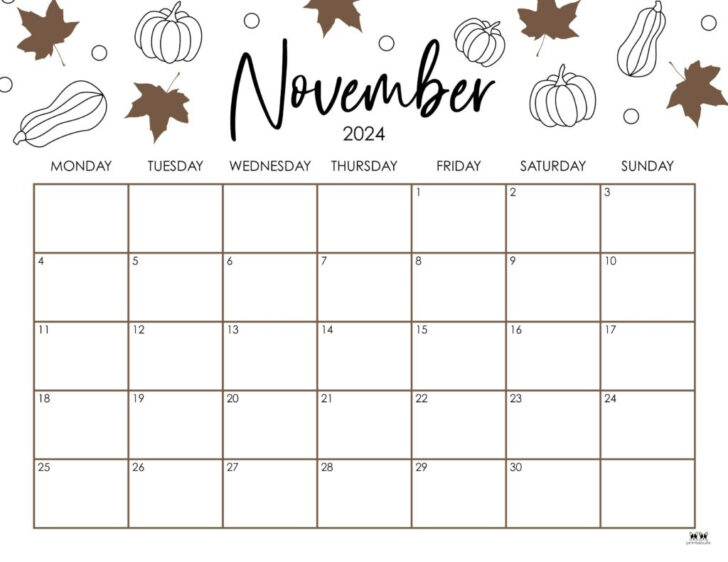 November 2025 Printable Calendar Printabulls