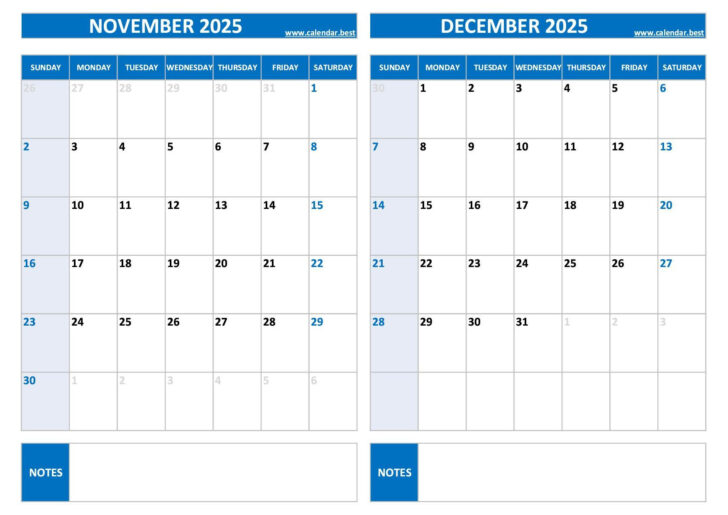 Show Me November Calendar 2025