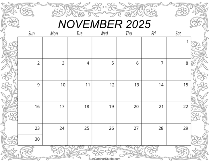 Calendar Page November 2025