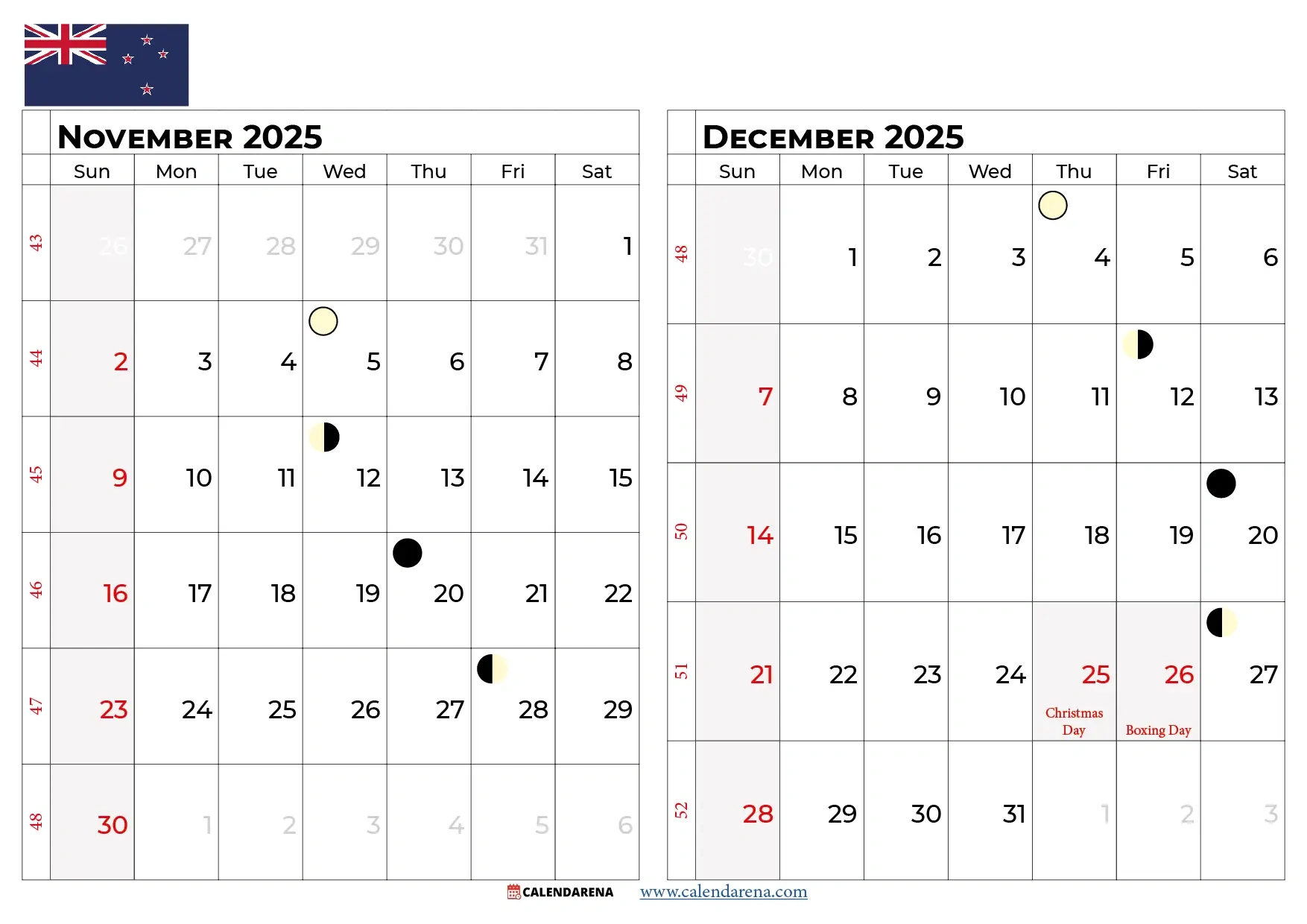 November 2025 Calendar Nz: Complete Planning Guide intended for November 2025 Calendar Nz