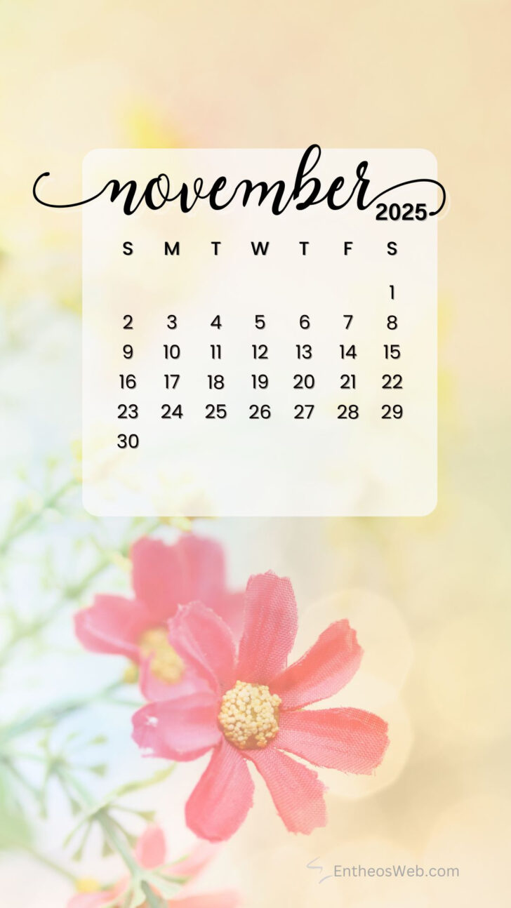 November 2025 Iphone Calendar Wallpaper
