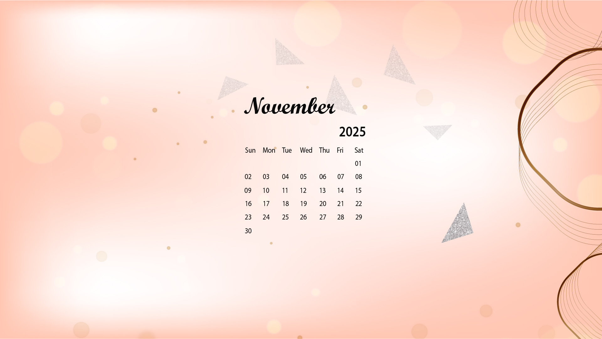 November 2025 Desktop Wallpaper Calendar - Calendarlabs with Calendar Labs November 2025