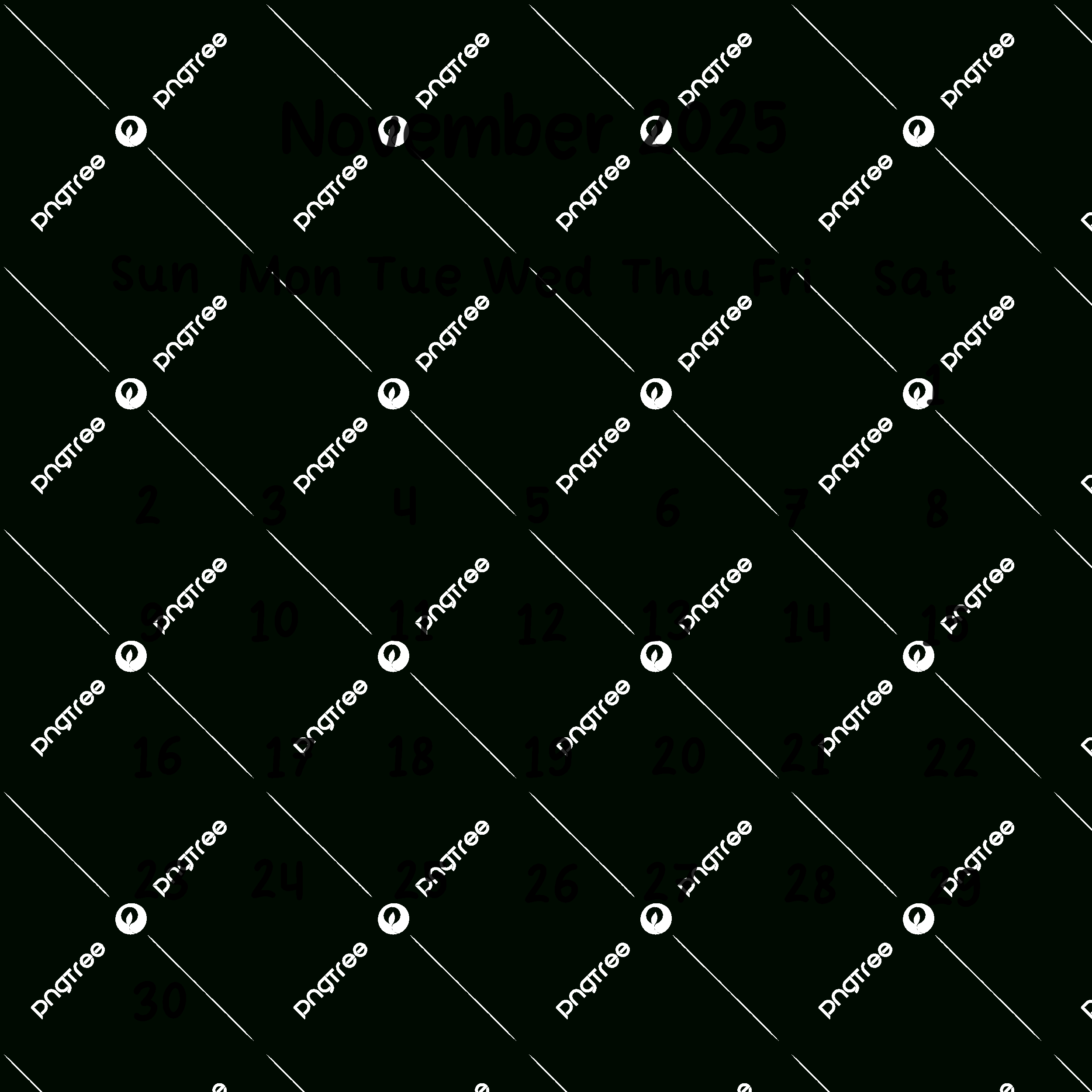 November 2025 Plain Calendar In Black Color, 2025, Calendar with regard to November 2025 Calendar Black