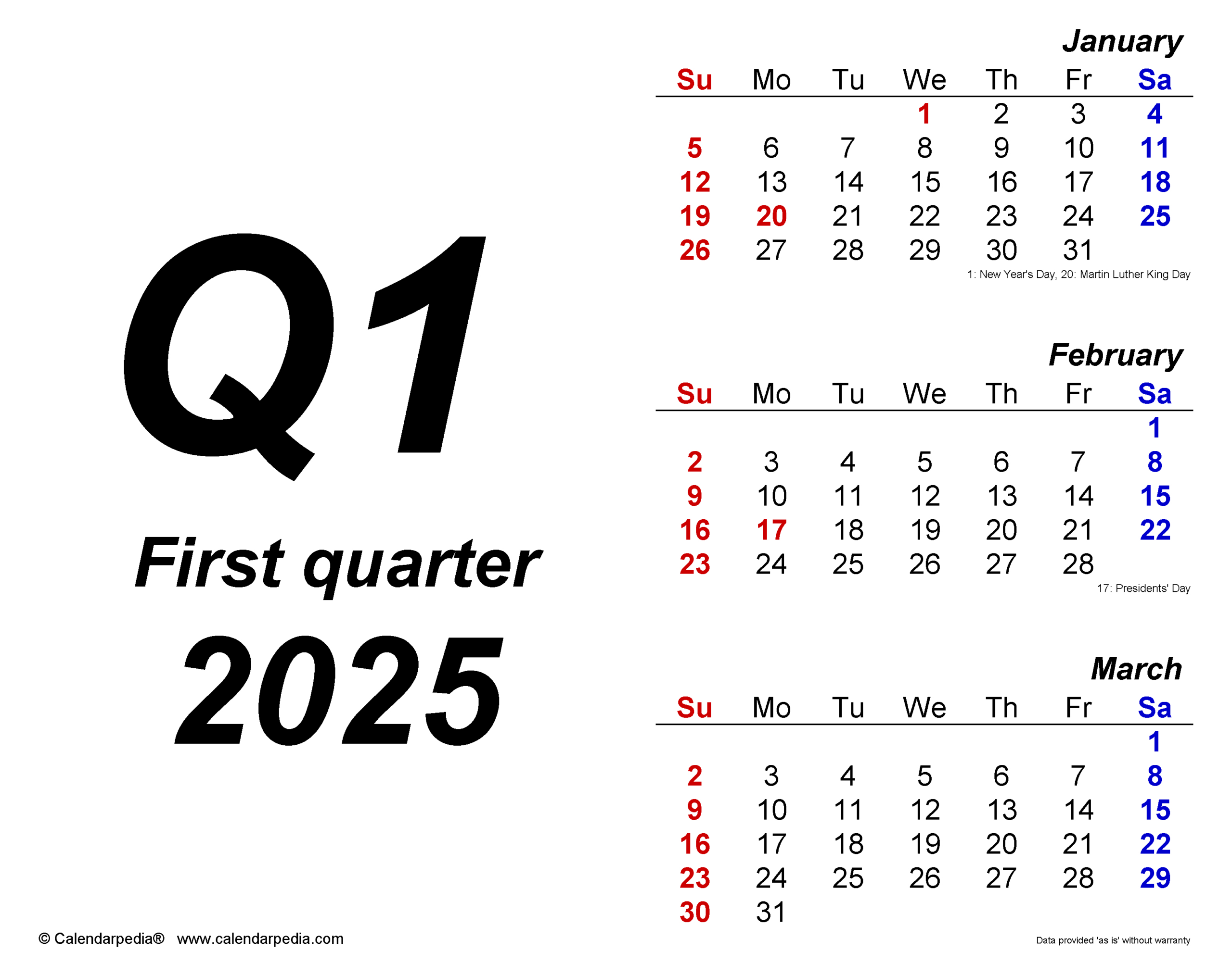 Quarterly Calendars 2025 - Free Printable Pdf Templates with regard to November 2025 Economic Calendar