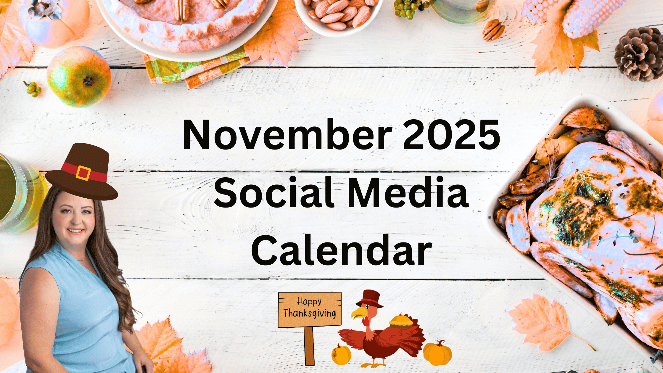 Rooted In Gratitude: November 2025 Social Media Calendar in November Social Media Calendar 2025
