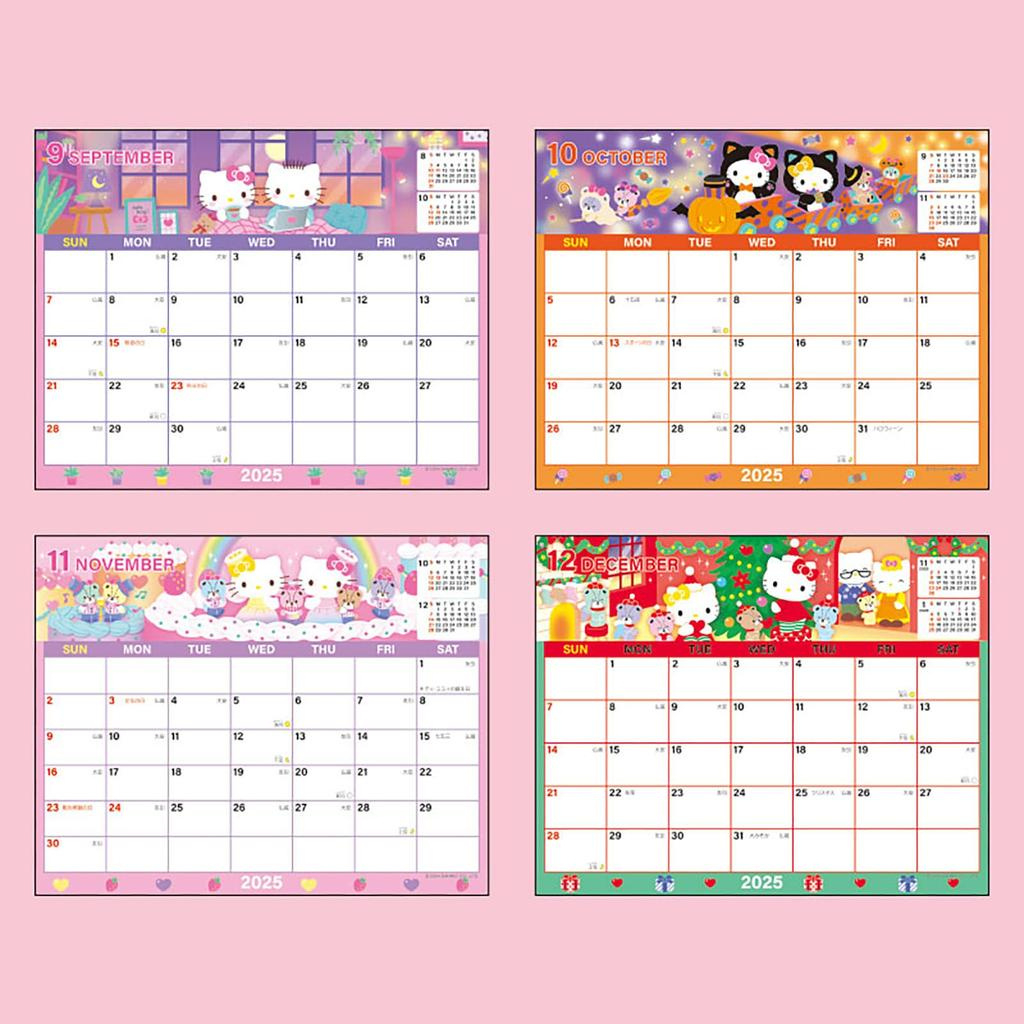 Sanrio Sheet Calendar 2025 Hello Kitty Tabletop 451461 – Buy The with Sanrio Calendar November 2025