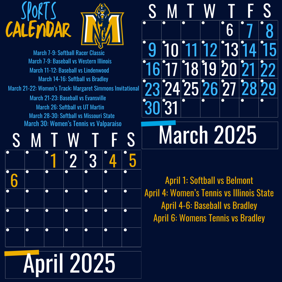 Sports Calendar – The Murray State News within Sports Calendar November 2025