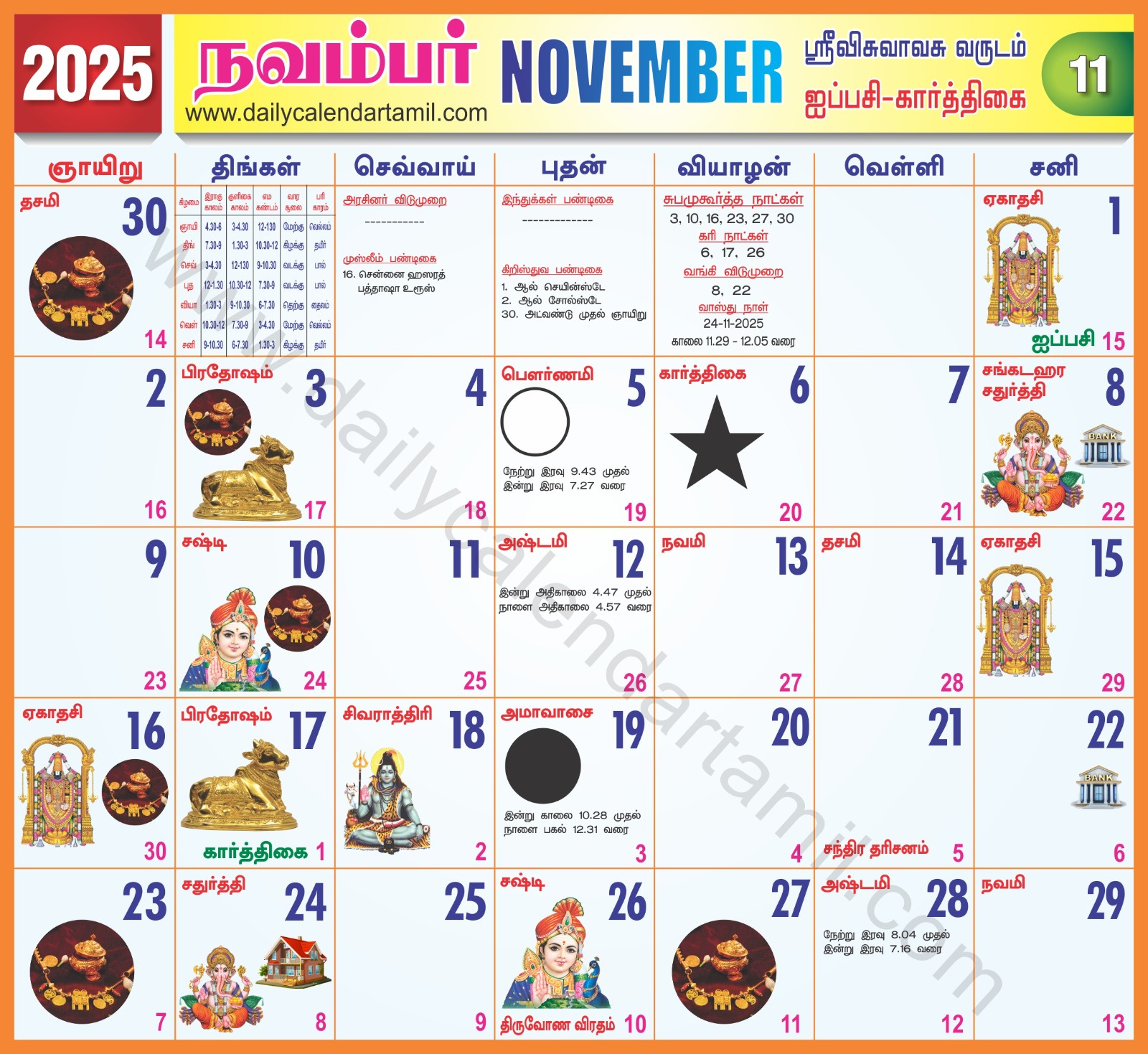 Tamil Calendar November 2025 | தமிழ் மாத காலண்டர் 2025 intended for November 2025 Tamil Calendar