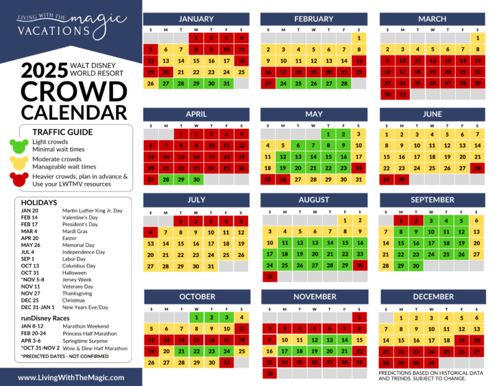 Disney Crowd Calendar 2025 November