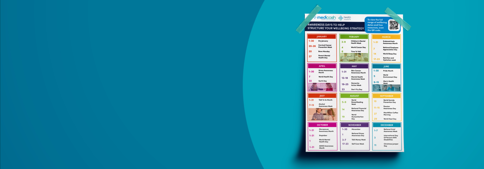 Wellbeing Calendar 2025 - Health At Work regarding Happiness Calendar November 2025