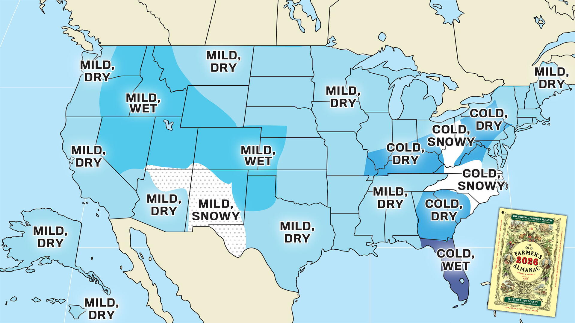 Winter Weather Forecast 2025–2026 For The U.s. | The Old Farmer&amp;#039;S throughout Weather Calendar For November 2025