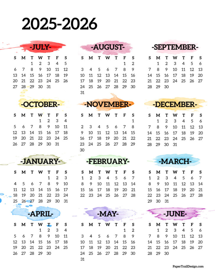 Free Printable 2025 and 2026 Calendar Printable