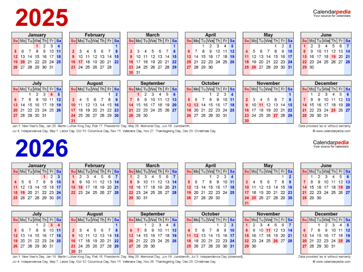 General Blue Calendar 2026 Printable