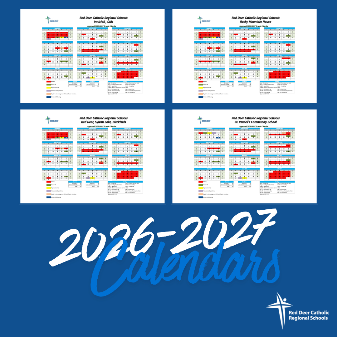 2026-2027 School Year Calendars Now Available! | Red Deer Catholic within Red Deer Catholic School Calendar 2026