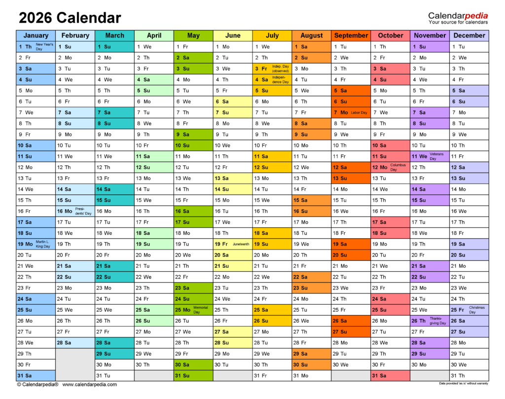2026 Calendar Printable South Africa | Printable Calendars