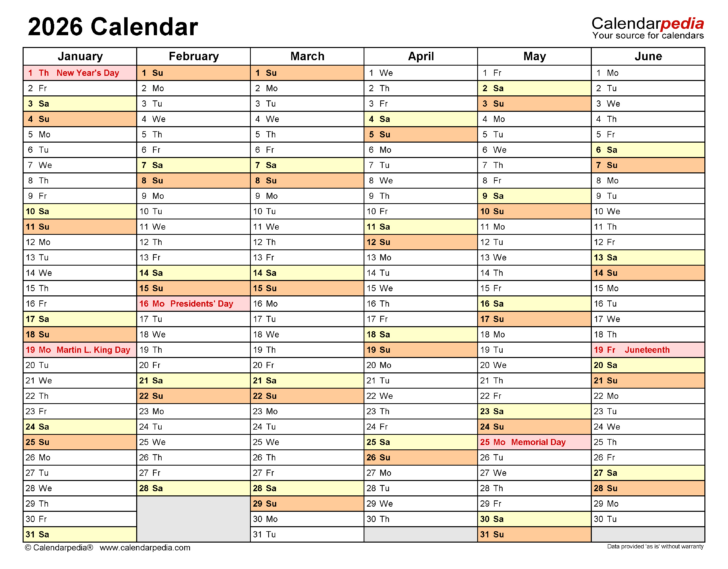 2026 Employee Attendance Calendar Free Printable 2026 Employee Attendance Calendar Free Printable