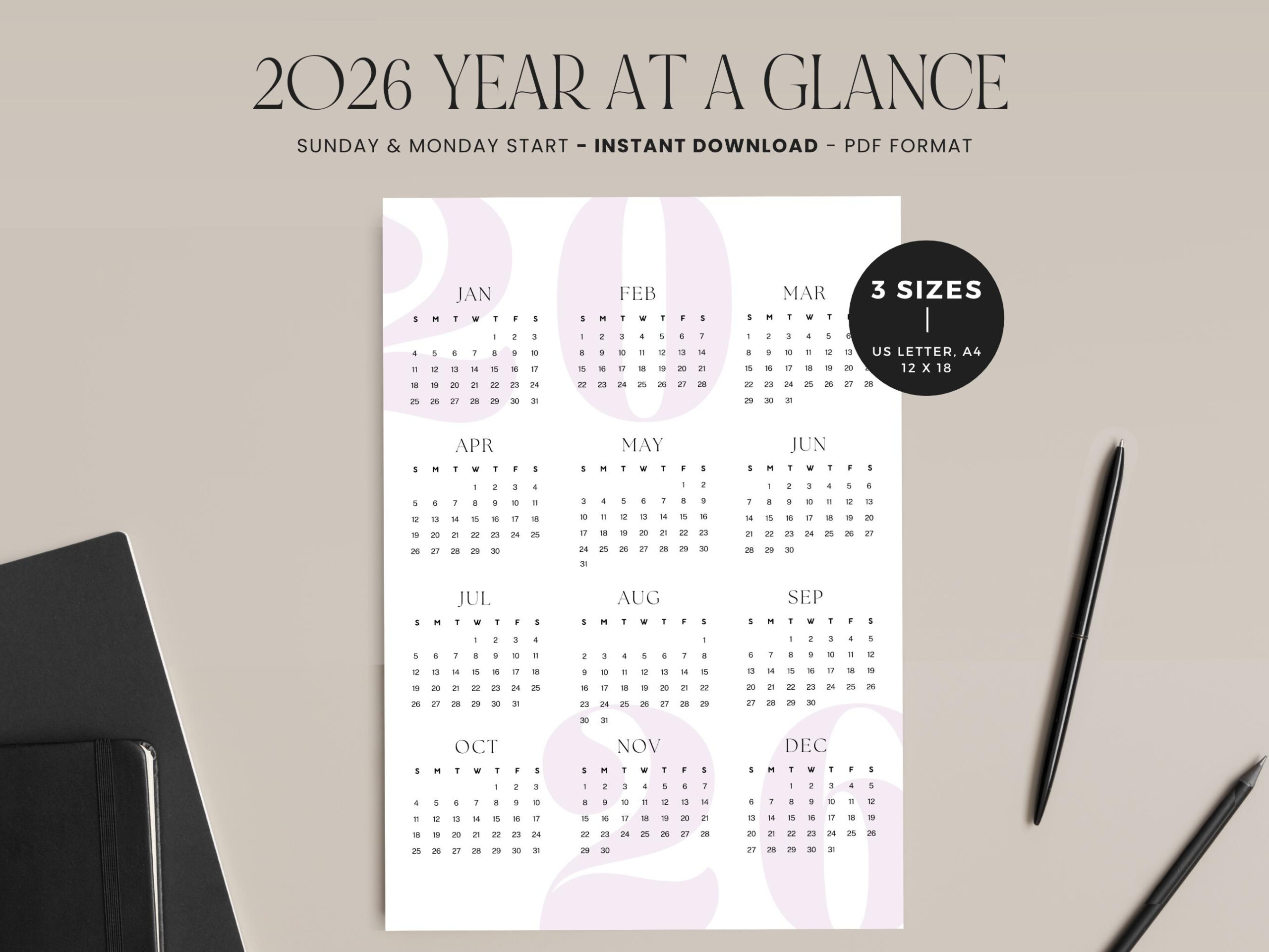 2026 Calendar Portrait, 2026 Monthly Calendar, 12-Month Calendar with regard to Calendar Labs 2026 Monthly Printable Calendar