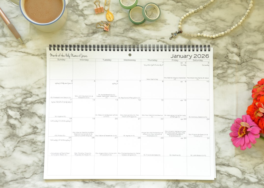 2026 Catholic Calendar (11 X 14&amp;quot;) pertaining to Liturgical Calendar 2026 Cofe