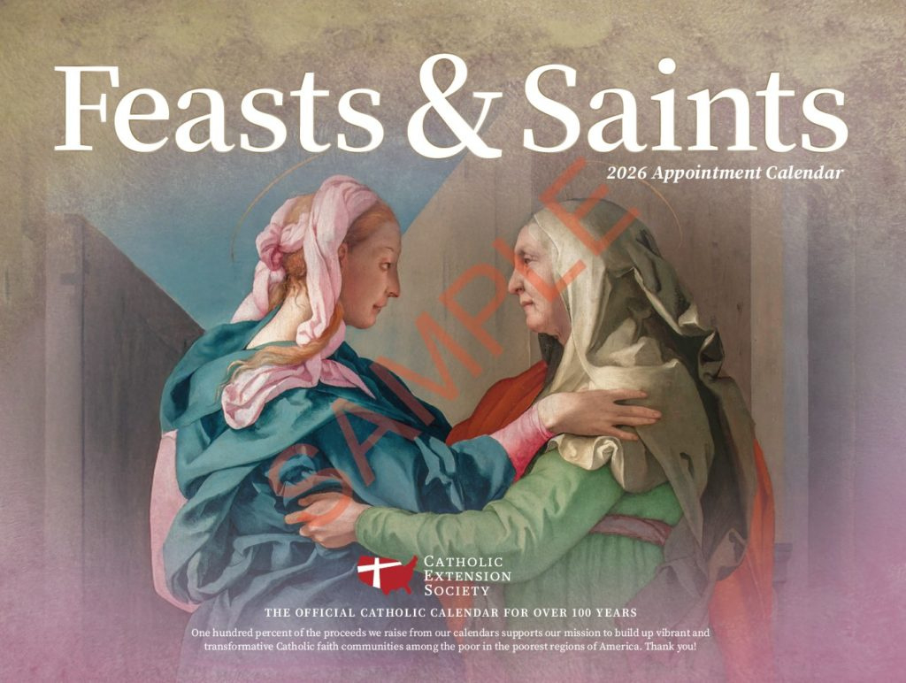 2026 Catholic Calendar - Catholic Extension Society within Catholic Feast Day Calendar 2026