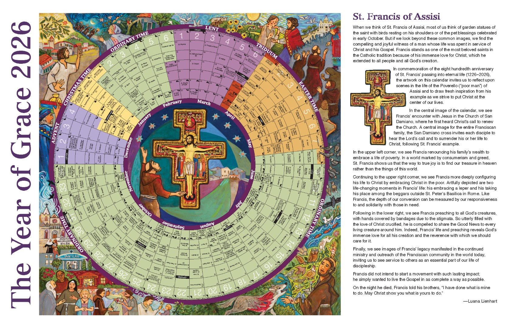 2026 Catholic Liturgical Calendar: Small Paper Pack Of 25 | T. H. inside Year Of Grace Liturgical Calendar 2026