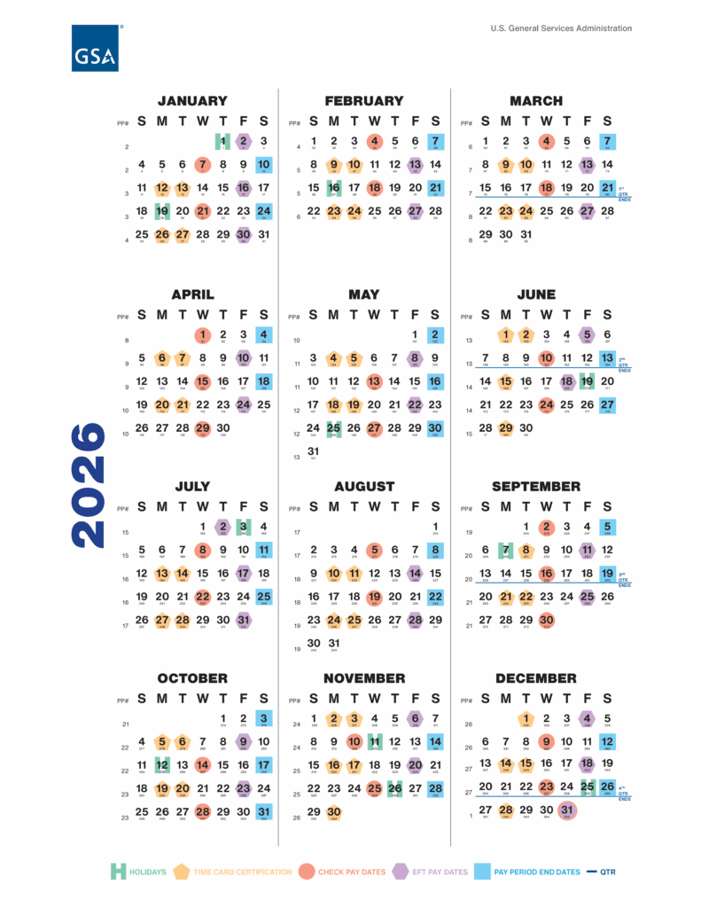 2026 Federal Employee Holidays And Pay Period Calendar - Planwell for Employee Vacation Calendar 2026