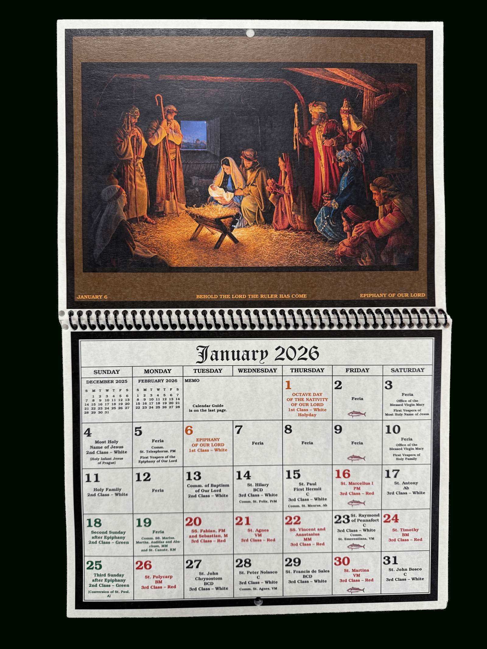 2026 Liturgical Calendar - The Seraphim Company, Inc. in Traditional Catholic Liturgical Calendar 2026