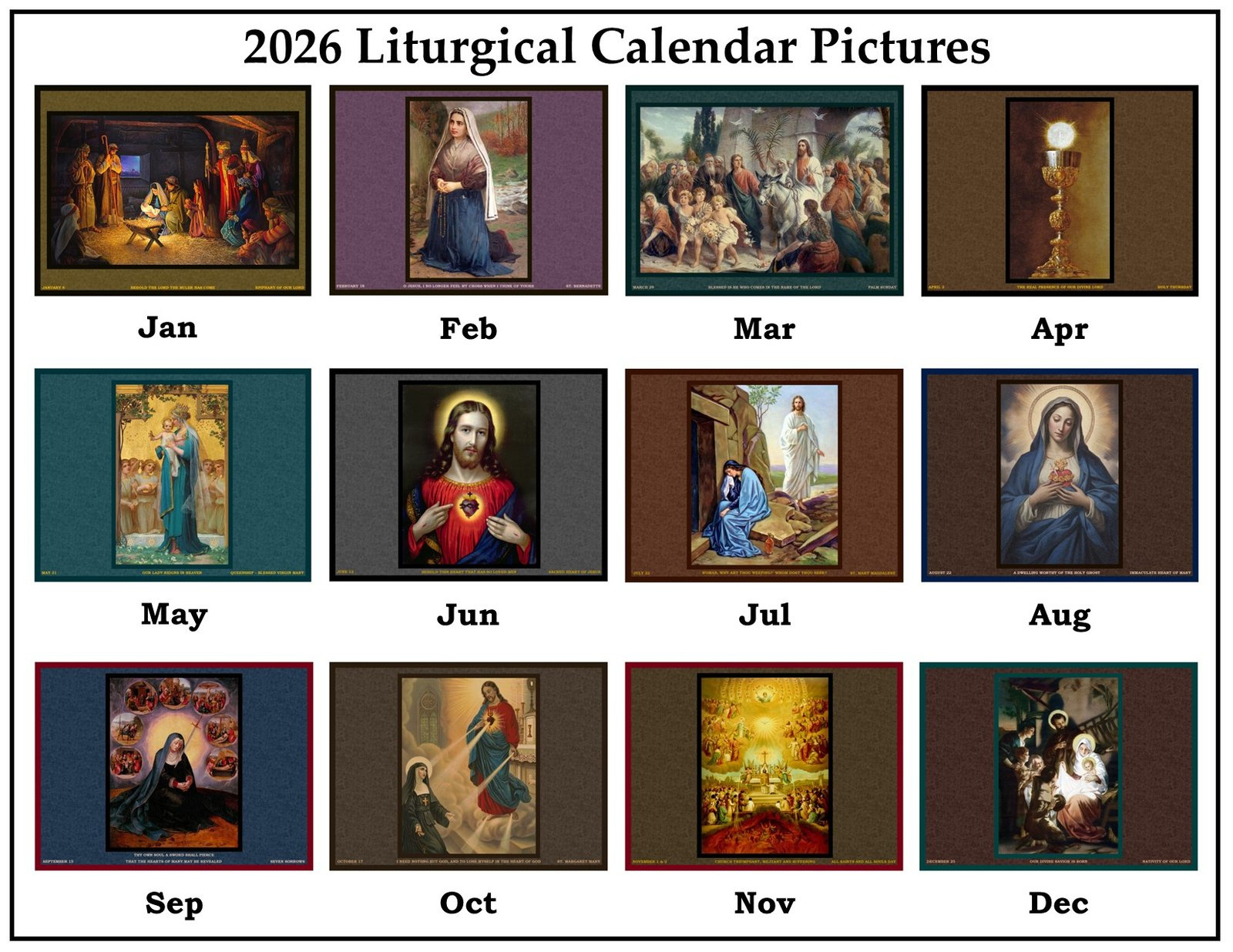 2026 Liturgical Calendar - The Seraphim Company, Inc. with regard to Traditional Liturgical Calendar 2026