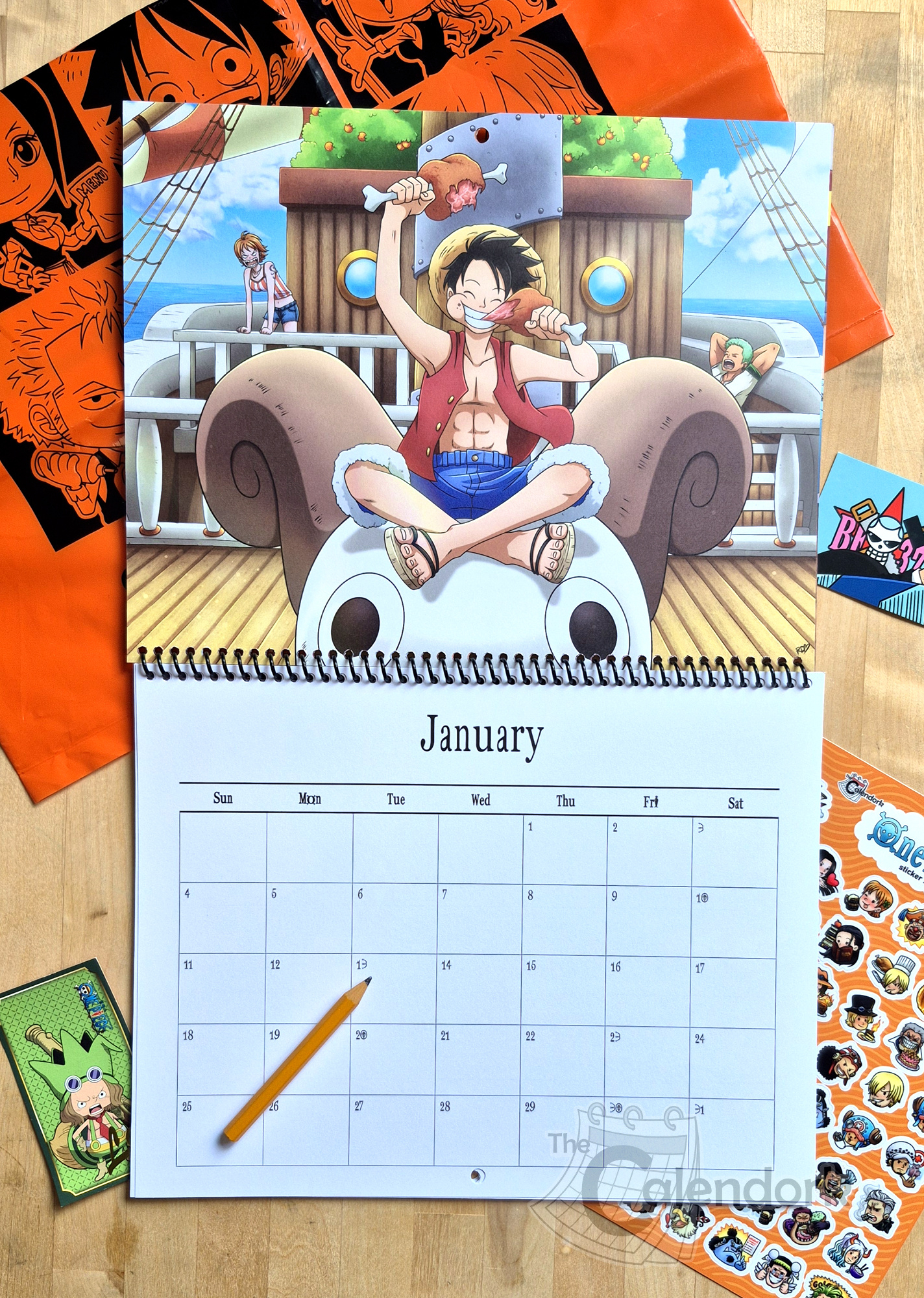 2026 One Piece Wall Calendar – The Calendork throughout Anime Calendar 2026 Printable