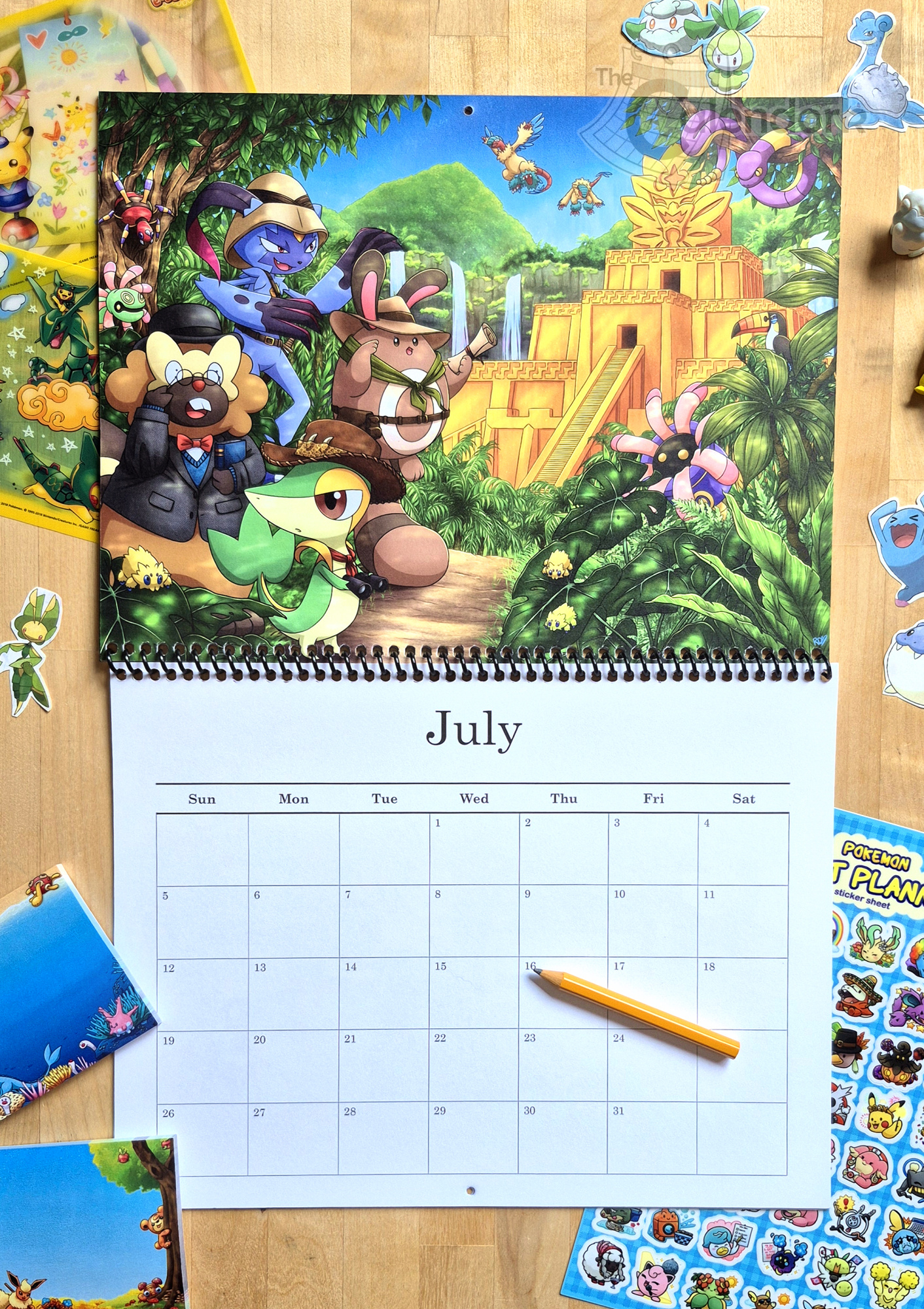 2026 Pokemon Wall Calendar – The Calendork for Pokemon Calendar 2026 Printable