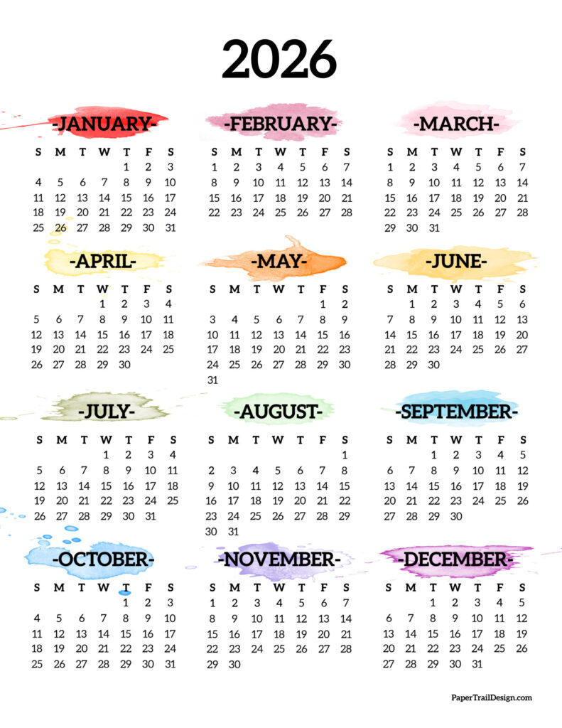 2026 Calendar Printable | Printable Calendars