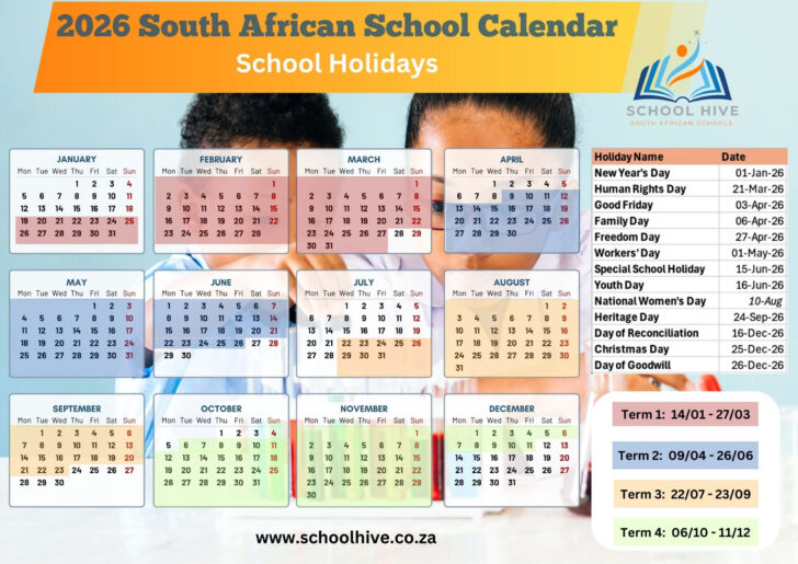 2026 School Calendar South Africa Printable 2026 School Calendar South Africa Printable