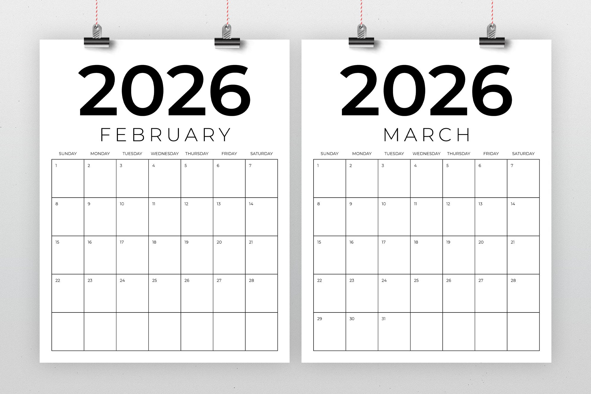 2026 Vertical 8.5 X 11 Inch Calendar Template (2486643) throughout 8.5 X 11 Printable 2026 Calendar